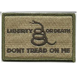 Gadsden Liberty Or Death Patches 3x2"