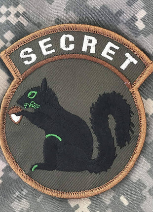 BuckUp Tactical Morale Patch Hook Secret Squirrel Forest Patches 3".