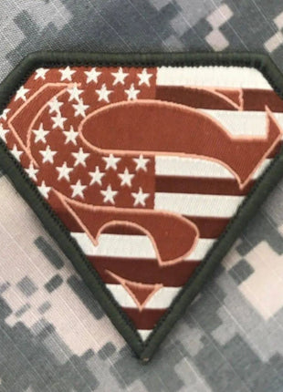 BuckUp Tactical Morale Patch Hook Superman USA Multitan Patches 2.75".