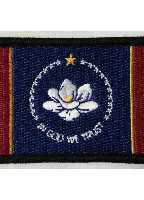 MISSISSIPPI STATE FLAG NEW VERSION NEW STYLE 3x2" patch.