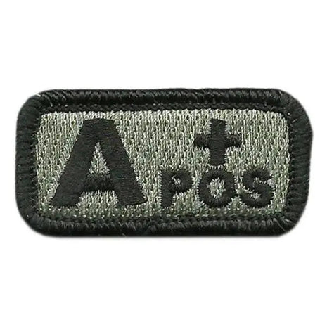 BuckUp Tactical Morale Patch Hook Blood Type A- A+ AB- AB+ B- B+ O- O+ Neg Pos.