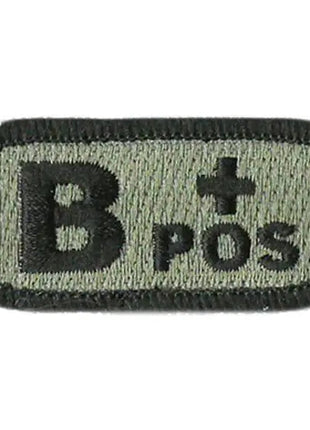 BuckUp Tactical Morale Patch Hook Blood Type A- A+ AB- AB+ B- B+ O- O+ Neg Pos.