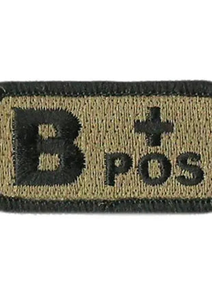 BuckUp Tactical Morale Patch Hook Blood Type A- A+ AB- AB+ B- B+ O- O+ Neg Pos.