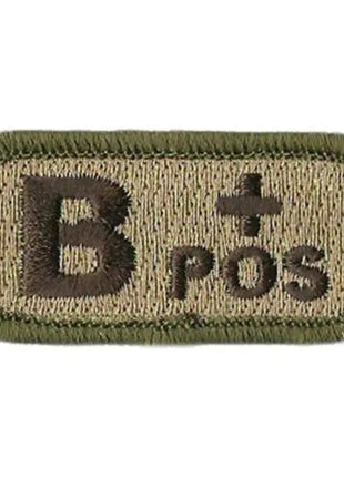 BuckUp Tactical Morale Patch Hook Blood Type A- A+ AB- AB+ B- B+ O- O+ Neg Pos.