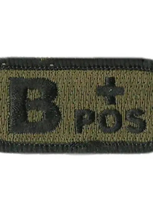 BuckUp Tactical Morale Patch Hook Blood Type A- A+ AB- AB+ B- B+ O- O+ Neg Pos.