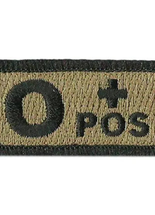 BuckUp Tactical Morale Patch Hook Blood Type A- A+ AB- AB+ B- B+ O- O+ Neg Pos.