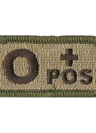 BuckUp Tactical Morale Patch Hook Blood Type A- A+ AB- AB+ B- B+ O- O+ Neg Pos.
