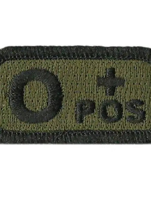 BuckUp Tactical Morale Patch Hook Blood Type A- A+ AB- AB+ B- B+ O- O+ Neg Pos.