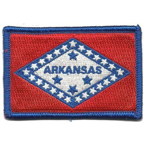 BuckUp Tactical Morale Patch Hook Arkansas Little Rock State Patches 3x2".