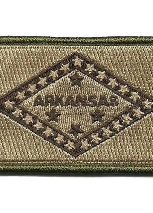 BuckUp Tactical Morale Patch Hook Arkansas Little Rock State Patches 3x2".