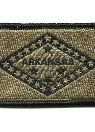 BuckUp Tactical Morale Patch Hook Arkansas Little Rock State Patches 3x2".
