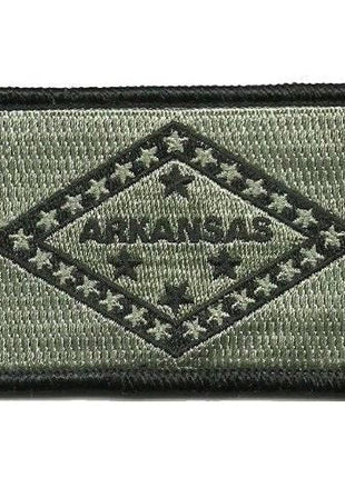 BuckUp Tactical Morale Patch Hook Arkansas Little Rock State Patches 3x2".