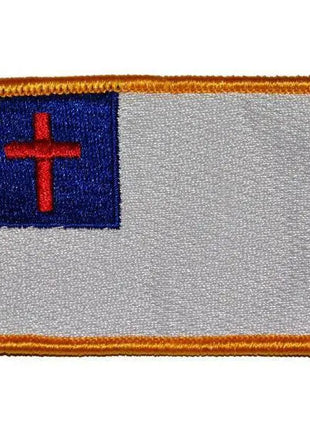 BuckUp Tactical Morale Patch Hook Christian Flag Patches 3x2".