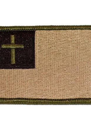 BuckUp Tactical Morale Patch Hook Christian Flag Patches 3x2".