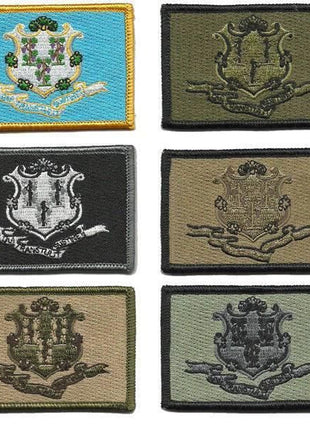 BuckUp Tactical Morale Patch Hook Connecticut Hartford State Patches 3x2".