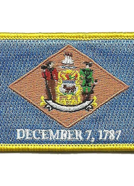 BuckUp Tactical Morale Patch Hook Delaware Dover State Patches 3x2".