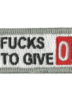 BuckUp Tactical Morale Patch Hook Fucks fuck TO GIVE F Word funny Patches 2x1".