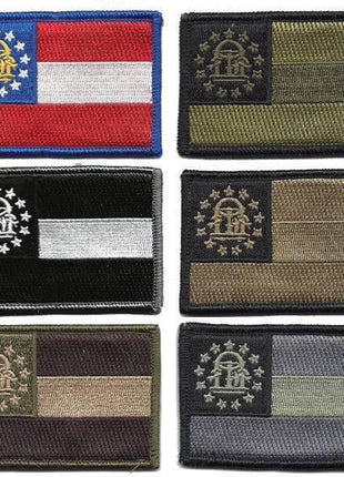 BuckUp Tactical Morale Patch Hook Georgia Atlanta State Patches 3x2".