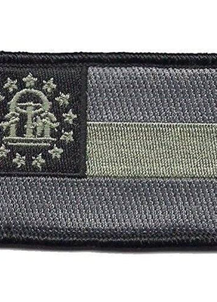 BuckUp Tactical Morale Patch Hook Georgia Atlanta State Patches 3x2".