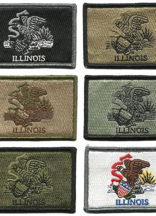 BuckUp Tactical Morale Patch Hook Illinois Springfield State Patches 3x2".