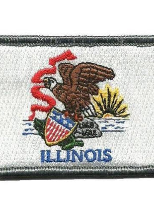 BuckUp Tactical Morale Patch Hook Illinois Springfield State Patches 3x2".