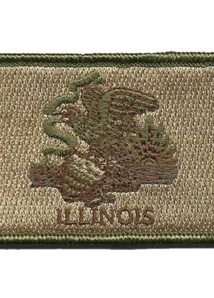 BuckUp Tactical Morale Patch Hook Illinois Springfield State Patches 3x2".