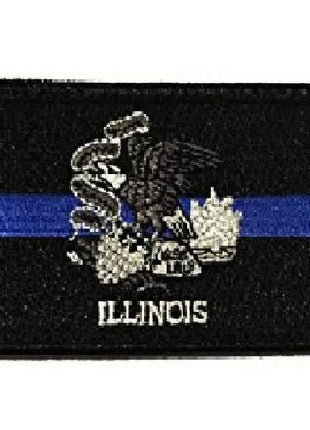 BuckUp Tactical Morale Patch Hook Illinois Springfield State Patches 3x2".