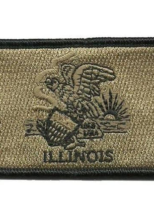 BuckUp Tactical Morale Patch Hook Illinois Springfield State Patches 3x2".