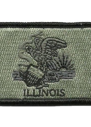 BuckUp Tactical Morale Patch Hook Illinois Springfield State Patches 3x2".