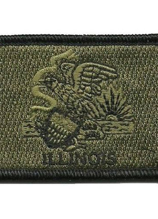 BuckUp Tactical Morale Patch Hook Illinois Springfield State Patches 3x2".