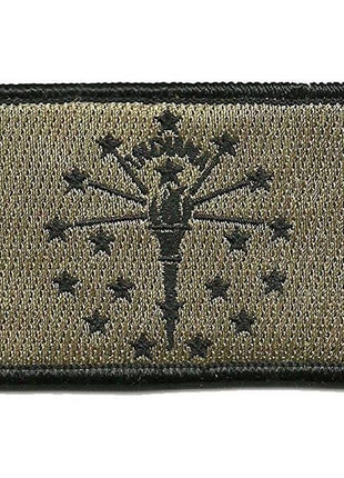 BuckUp Tactical Morale Patch Hook Indiana Indianapolis State Patches 3x2".