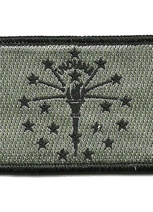 BuckUp Tactical Morale Patch Hook Indiana Indianapolis State Patches 3x2".