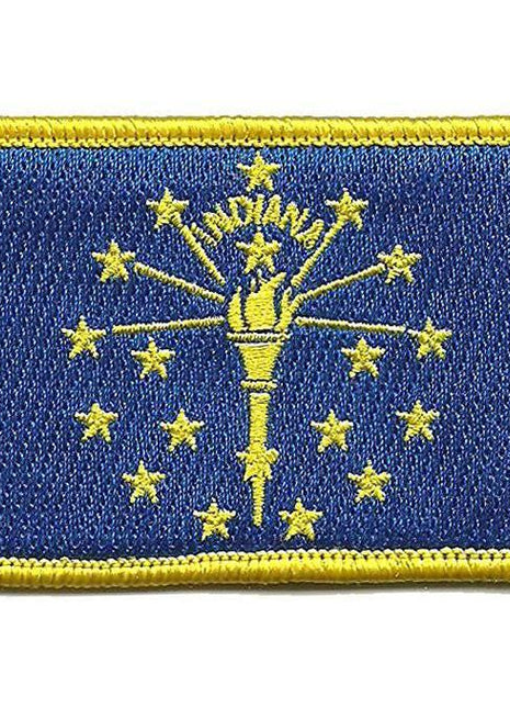 BuckUp Tactical Morale Patch Hook Indiana Indianapolis State Patches 3x2".