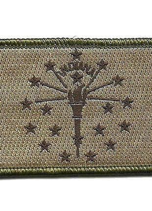 BuckUp Tactical Morale Patch Hook Indiana Indianapolis State Patches 3x2".