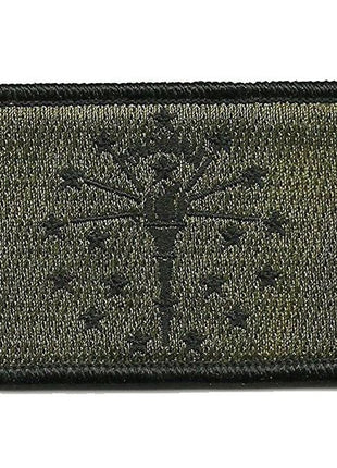 BuckUp Tactical Morale Patch Hook Indiana Indianapolis State Patches 3x2".