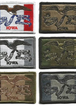 BuckUp Tactical Morale Patch Hook Iowa Des Moines State Patches 3x2".