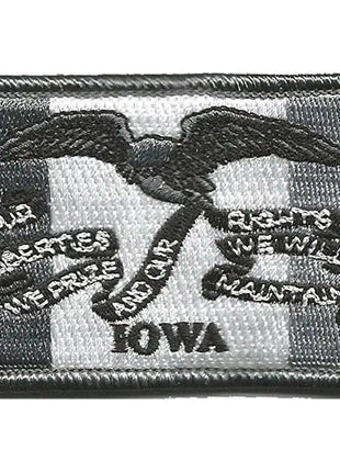 BuckUp Tactical Morale Patch Hook Iowa Des Moines State Patches 3x2".