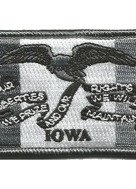 BuckUp Tactical Morale Patch Hook Iowa Des Moines State Patches 3x2".