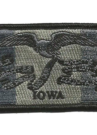 BuckUp Tactical Morale Patch Hook Iowa Des Moines State Patches 3x2".