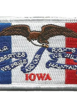 BuckUp Tactical Morale Patch Hook Iowa Des Moines State Patches 3x2".