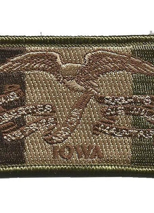 BuckUp Tactical Morale Patch Hook Iowa Des Moines State Patches 3x2".