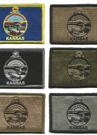 BuckUp Tactical Morale Patch Hook Kansas Topeka State Patches 3x2".