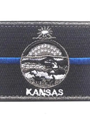 BuckUp Tactical Morale Patch Hook Kansas Topeka State Patches 3x2".