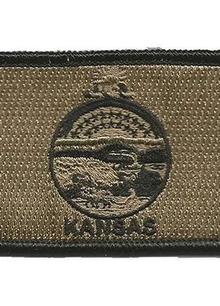 BuckUp Tactical Morale Patch Hook Kansas Topeka State Patches 3x2".