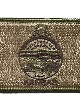 BuckUp Tactical Morale Patch Hook Kansas Topeka State Patches 3x2".