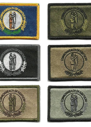 BuckUp Tactical Morale Patch Hook Kentucky Frankfort State Patches 3x2".