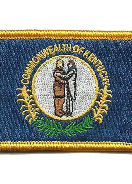 BuckUp Tactical Morale Patch Hook Kentucky Frankfort State Patches 3x2".