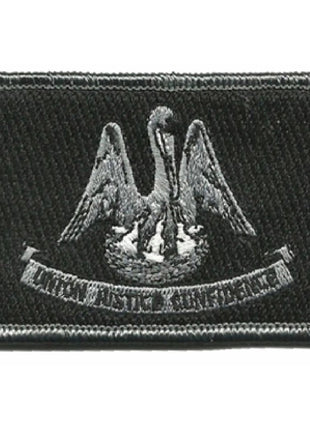 BuckUp Tactical Morale Patch Hook Louisiana Baton Rouge State Patches 3x2".