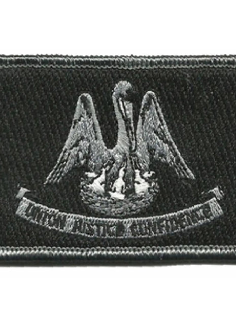 BuckUp Tactical Morale Patch Hook Louisiana Baton Rouge State Patches 3x2".