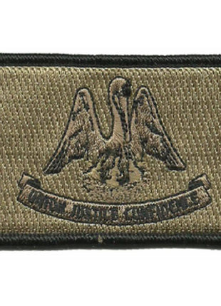 BuckUp Tactical Morale Patch Hook Louisiana Baton Rouge State Patches 3x2".